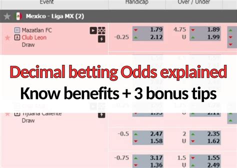 Decimal Betting Odds Guide .